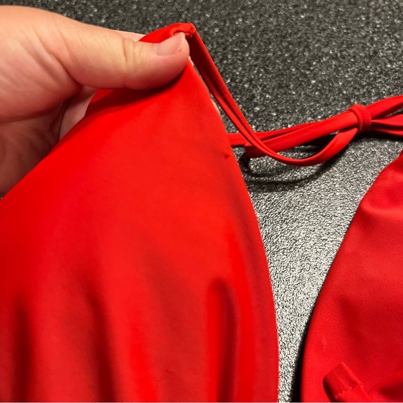 4/$20 NWT Shade & Shore Red Bikini Top XL - Picture 6 of 8